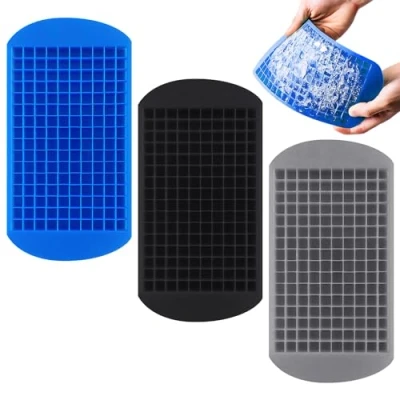 Afbeelding van 3 stuks kleine ijsblokjesvormen, mini ijsblokjesvorm, siliconen ijsmachine, ijsblokjesvorm