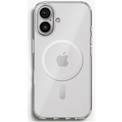 Afbeelding van Woodcessories Bio Clear magnetische transparante hoes compatibel met iPhone 16 transparant magneet