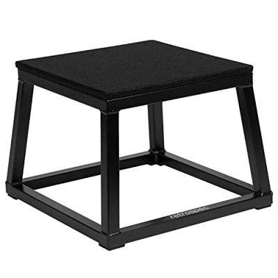 Afbeelding van Retrospec Leap Plyo Box Jump Platforms voor Home Gym Plyometrische Springen &amp; Oefening, 12 inch, Mat Zwart