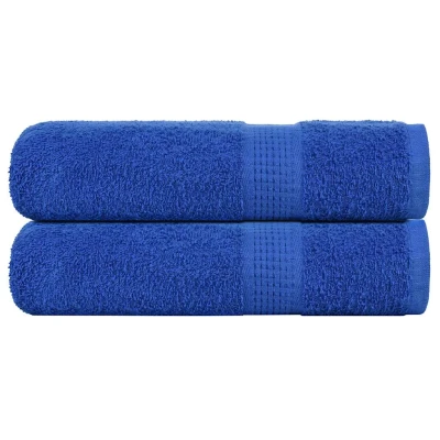 Afbeelding van vidaXL Handdoeken 2 st 50x100 cm 360 g/m² 100% katoen blauw