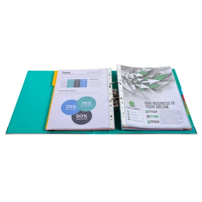 Afbeelding van Exacompta ref. 53103E 1 Ordner met hefboom Maxi Prem&#039;Touch® A4 50 mm rug 55 mechaniek Afmetingen: 32 x 30 5 cm Formaat Kleur : Lichtgroen