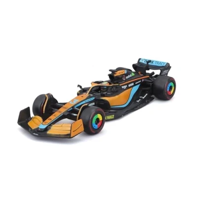 Afbeelding van Bburago McLaren F1 Team MCL36 (2022): modelauto schaal 1:43 Daniel Ricciardo / 3 met bestuurder, hardcase, oranje (18 38064N)
