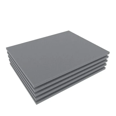 Afbeelding van Geëxpandeerd polyethyleenplaat, 5 mm dik, isolatie voor stoffering, schuim, ter bescherming van de verpakking modelbouw, 30 x 20 cm (5 stuks), antracietgrijs