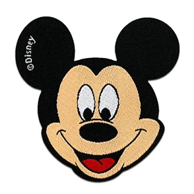 Afbeelding van Lapjes Appliqués Mickey Mouse Comic overdrukplaatjes opzetstukken Applicaties opnaaien opstrijken Lap Patches, Maat: 6,5 x cm