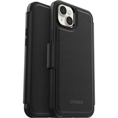 Afbeelding van Apple iPhone 14 Plus MagSafe Hoesje Kunstleder OtterBox Bookcase Zwart Telefoonhoesje