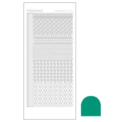 Afbeelding van Hobbydots sticker Mirror Emerald 10 stuks