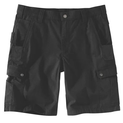 Afbeelding van Carhartt Rugged Flex Relaxed Fit Ripstop Cargo Work Utility Shorts voor heren, zwart, 31W