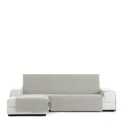 Afbeelding van Eysa Rabat practica chaise longue hoes 240cm., kleur 56/lichtgrijs, links vooraanzicht