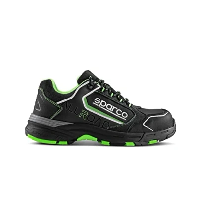 Afbeelding van Sparco Teamwork Werkveiligheidsschoen lage werkschoen voor dames en heren allround S3 SRC, zwart, 47 EU