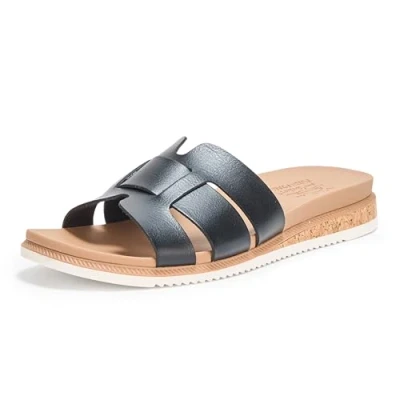 Afbeelding van Skechers Desert Kiss Low Peak Look Dames Slippers Zwart