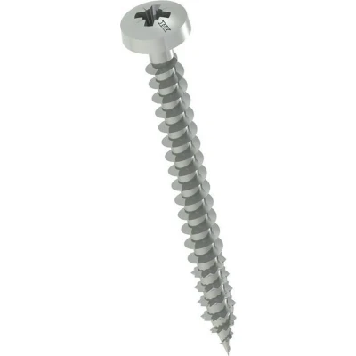 Afbeelding van Heco Spaanplaatschroef HFP 5 x 60, CK, PZD, voldraad, verzinkt blauw, 200 stk 09576 Heco9576
