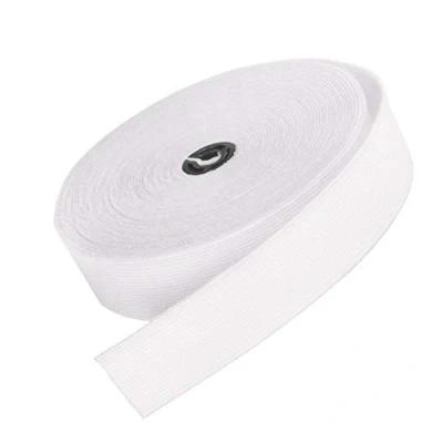 Afbeelding van Platte Elastische band om te naaien Riemen, naaiwerk, pruiken 6 meter (wit, 20 mm)