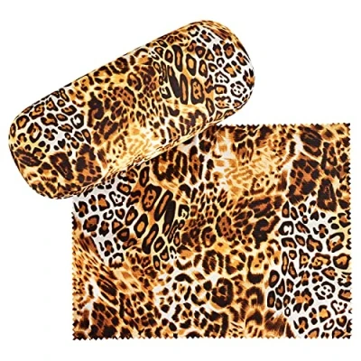 Afbeelding van VON LILIENFELD Brillenetui Leo Luipaard Brillenkoker Stabiele Reinigingsdoek Glasses Case