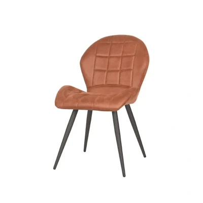 Afbeelding van LABEL51 Eetkamerstoel Sil Cognac Microfiber Majorr