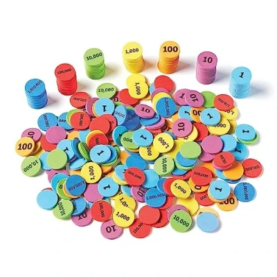 Afbeelding van Learning Resources Essential Plaats Waarde Disks 280 Stuk Set