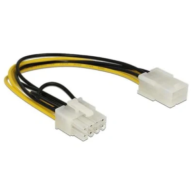 Afbeelding van Delock Voedingskabel PCI Express 6 Pin Vrouwelijk &gt; 8 Mannelijk