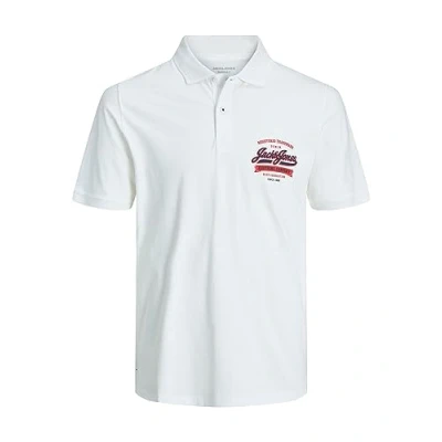 Afbeelding van JACK &amp; JONES Jjelogo Polo Ss 2 Col Ss24 Sn, cloud dancer, S