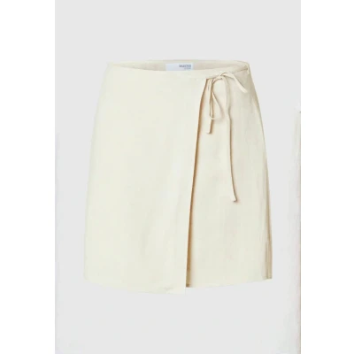Afbeelding van Selected Femme Minirok, Dames, Maat: 36, Sandshell