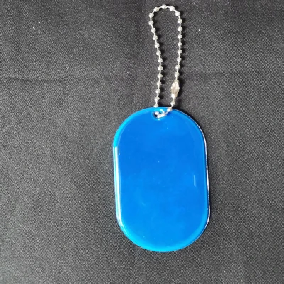 Afbeelding van Reflecterende sleutelhanger 1 stuks Tag Blauw
