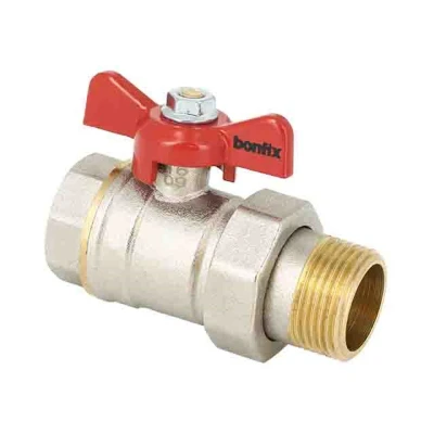 Afbeelding van Bonfix Kogelkraan Rode vlindergreep bediening 3/4&quot;x3/4&quot;