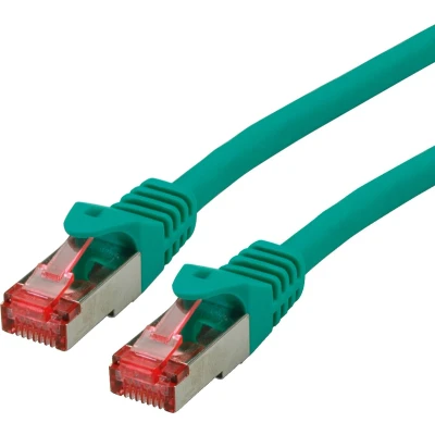 Afbeelding van ROLINE patchkabel Cat.6 S/FTP (PiMF), componentniveau, LSOH, groen, 0,3 m