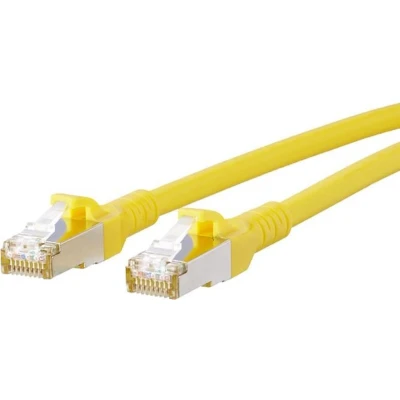 Afbeelding van METZ CONNECT 1308451077 E netwerkkabel (1 m, Cat6a, S/FTP (S STP), RJ 45, geel)