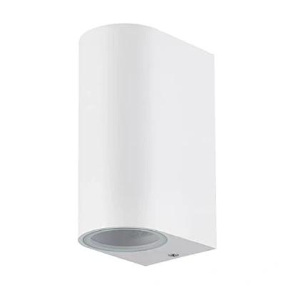 Afbeelding van Inspired Lighting Kandanchu ronde wandlamp, 2 x GU10, IP54, zandwit