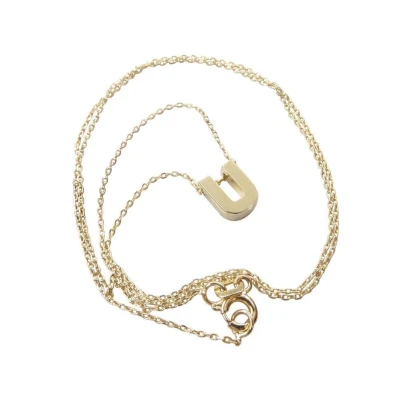 Afbeelding van Gouden ketting met U hanger