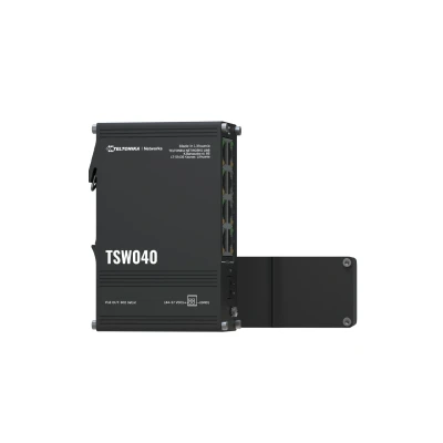 Afbeelding van Teltonika NETWORKS TSW040 8 Port PoE+ Switch Unmanaged Fast Ethernet (10/100) Power over (PoE) Zwart