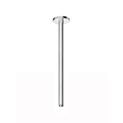 Afbeelding van HotBath Cobber plafondbuis rond 30 cm Geborsteld messing PVD