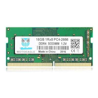 Afbeelding van [16GB DDR4 RAM] 16GB 1RX8 2666 MHz SODIMM PC4 21300 (PC4 2666V) niet ECC laptop RAM werkgeheugen ongebufferd dual rank, 260 pin