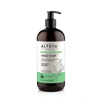 Afbeelding van Alteya handzeep eucalyptus &amp; theeboom, 500 ml, USDA gecertificeerde, biologische, zuivere natuurlijke zeep en douchegel