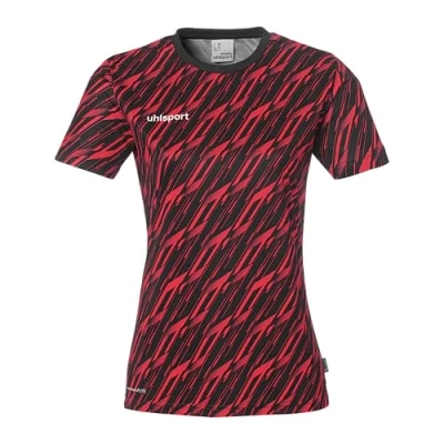 Afbeelding van uhlsport Tshirt print, Dames, Maat: Small, Schwarz rot