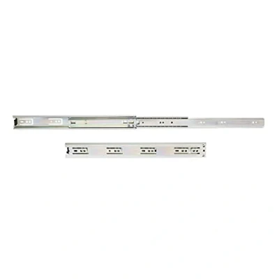 Afbeelding van Emuca Set ladegeleiders, met kogellager, 45 x 450 mm, voor volledige opening, Verzinkt