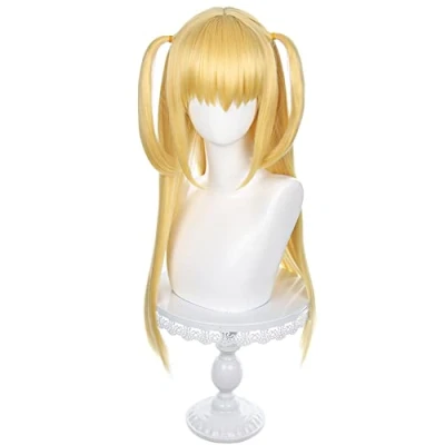 Afbeelding van HIROAKIYA Misa Amane Wig, Death Note Cosplay Wig with Cap, Length approx.70cm
