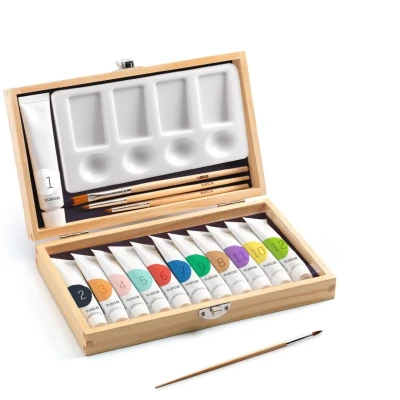 Afbeelding van Djeco schilderset waterverf gouache 12 kleuren