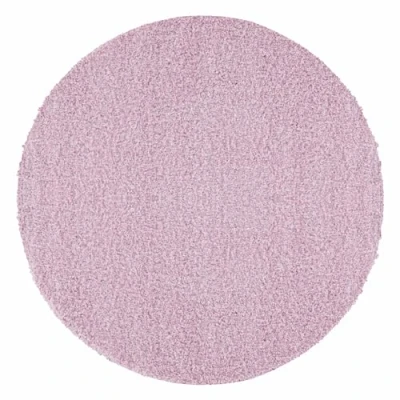 Afbeelding van Carpetsale24 Hoogpolig Vloerkleed Roze Effen Tapijt Shaggy Modern Woonkamer Slaapkamer, Kinderkamer Trend Soft Fluffy 200 cm Rond