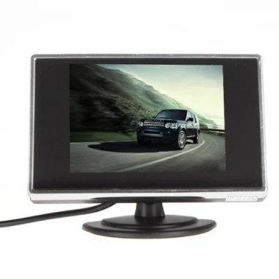 Afbeelding van BW 3,5 inch TFT LCD auto monitor met vakken kleurendisplay voor achteruitrijcamera