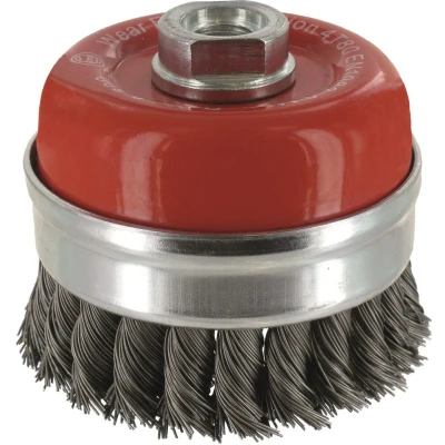 Afbeelding van Komborstel Met Ring, Getordeerd Staaldraad, M14, Ø100x0,50