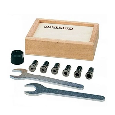 Afbeelding van Proxxon 28200 set spantangen 6 delig voor tafelboormachine TBH &amp; BFW40/e