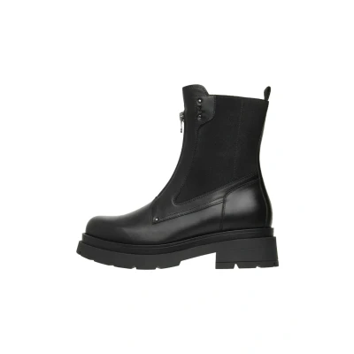 Afbeelding van Nerogiardini Enkellaarsjes met plateauzool nero, Dames, Maat: 35, Nero Schoenen