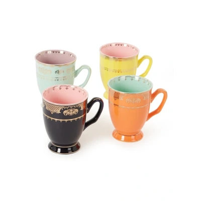 Afbeelding van POLSPOTTEN Grandpa mok 30 cl set van 4 Multicolor