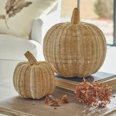 Afbeelding van LOBERON Pompoen set van 2 Madlen beige