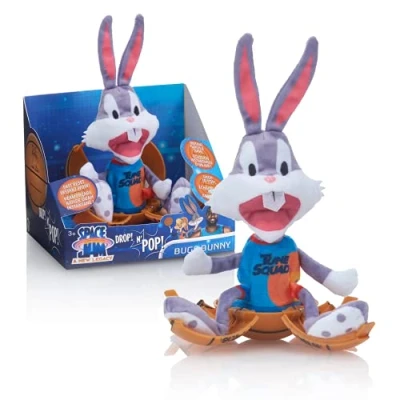 Afbeelding van WOW! STUFF Drop &#039;n Bugs Bunny Space Jam: A New Legacy Basketball Pop up Pluche Officiële filmverzamelobjecten, speelgoed en cadeaus voor jongens meisjes van 5 jaar