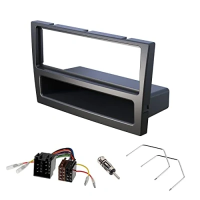Afbeelding van Audioproject A189 autoradio inbouwset radioscherm compatibel met Opel Corsa C Combo Omega B Astra G Vectra Meriva A Agila Tigra Signum radioadapter ISO ontgrendelingsbeugel zwart