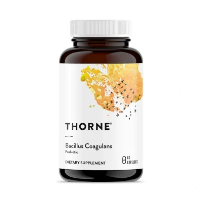 Afbeelding van Thorne Bacillus Coagulans Houdbaar Probiotisch Supplement ter Bevordering van de Darmgezondheid en Darmregelmaat 60 Capsules