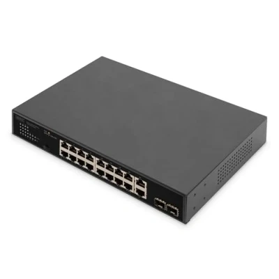 Afbeelding van Digitus DN 95358 Ethernet Switch 16 + 2 poorten 10 / 100 1000 MBit/s PoE functie