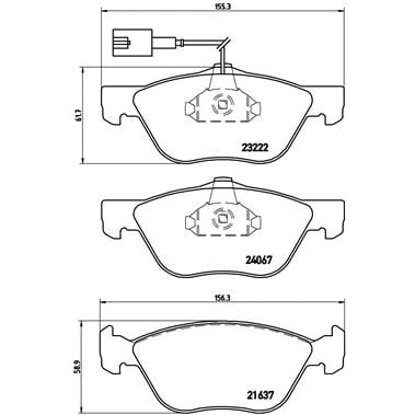 Afbeelding van Brembo Remblokset P 23 112