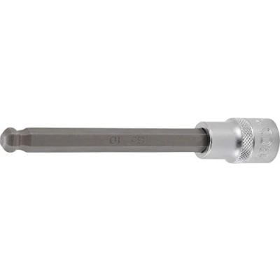 Afbeelding van BGS 4258 10 Dopsleutelbit lengte 140 mm 12,5 (1/2&quot;) INBUS met kogelkop