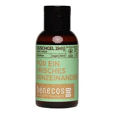 Afbeelding van Benecos Mint 2 in 1 Body and Hair Shower Gel Mini